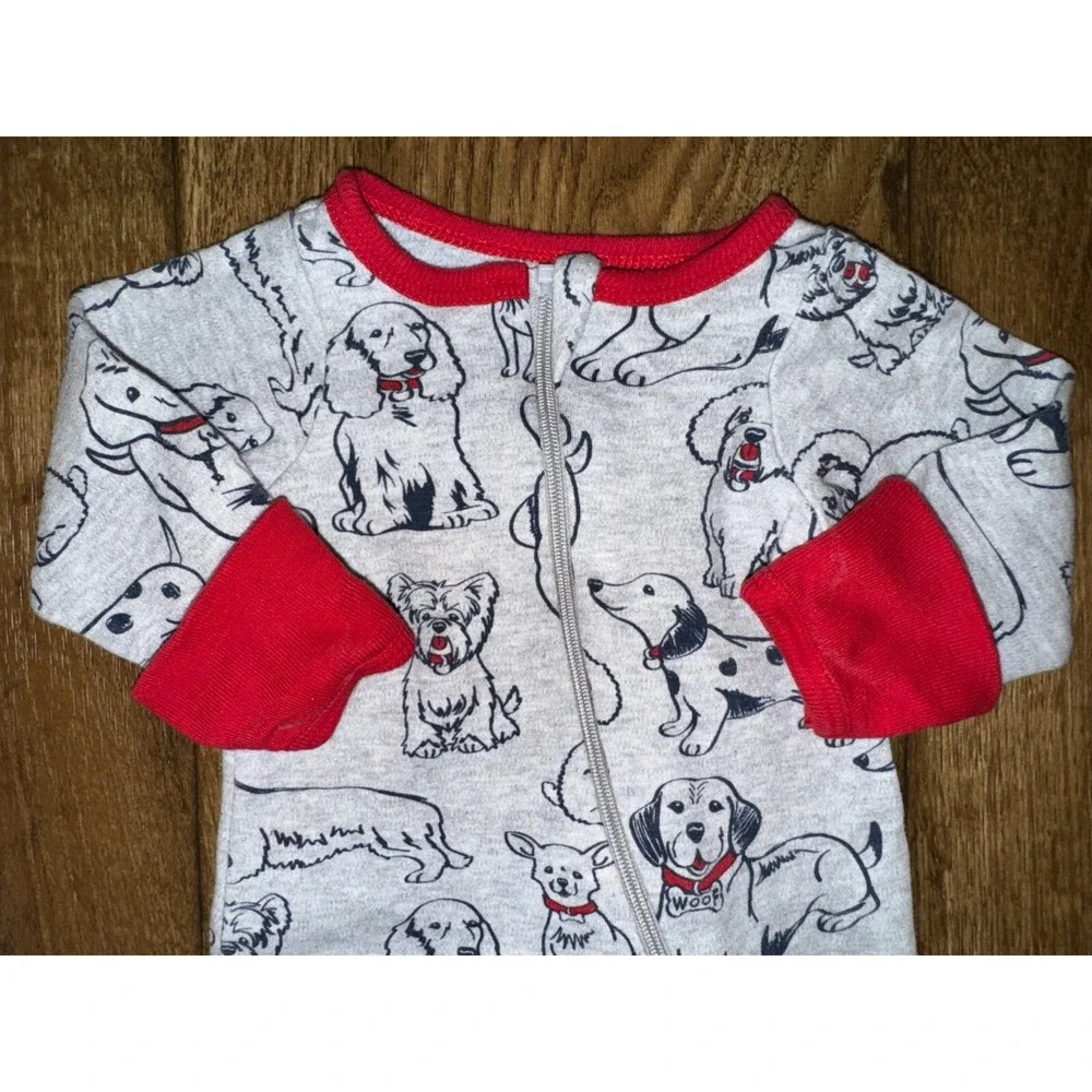Preemie Baby Boy Sleeper Outfit Romper Zipper Cotton Reborn Doll Animal‎ Dogs